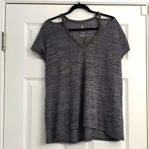 Juicy Couture cutout rhinestone t-shirt